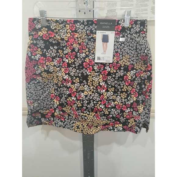 Rafaella Women Supreme Stretch4.5" InseamComfort Skortw/mesh(Black,S)MSRP $59.50 - Picture 1 of 4
